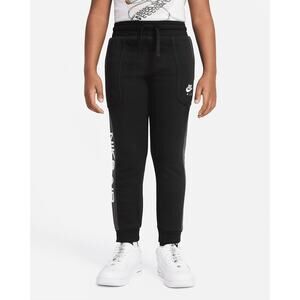 Nike Air Boys Small Black Smoke Gray Jogger Sweatpants Fleece Athleisure J3-5